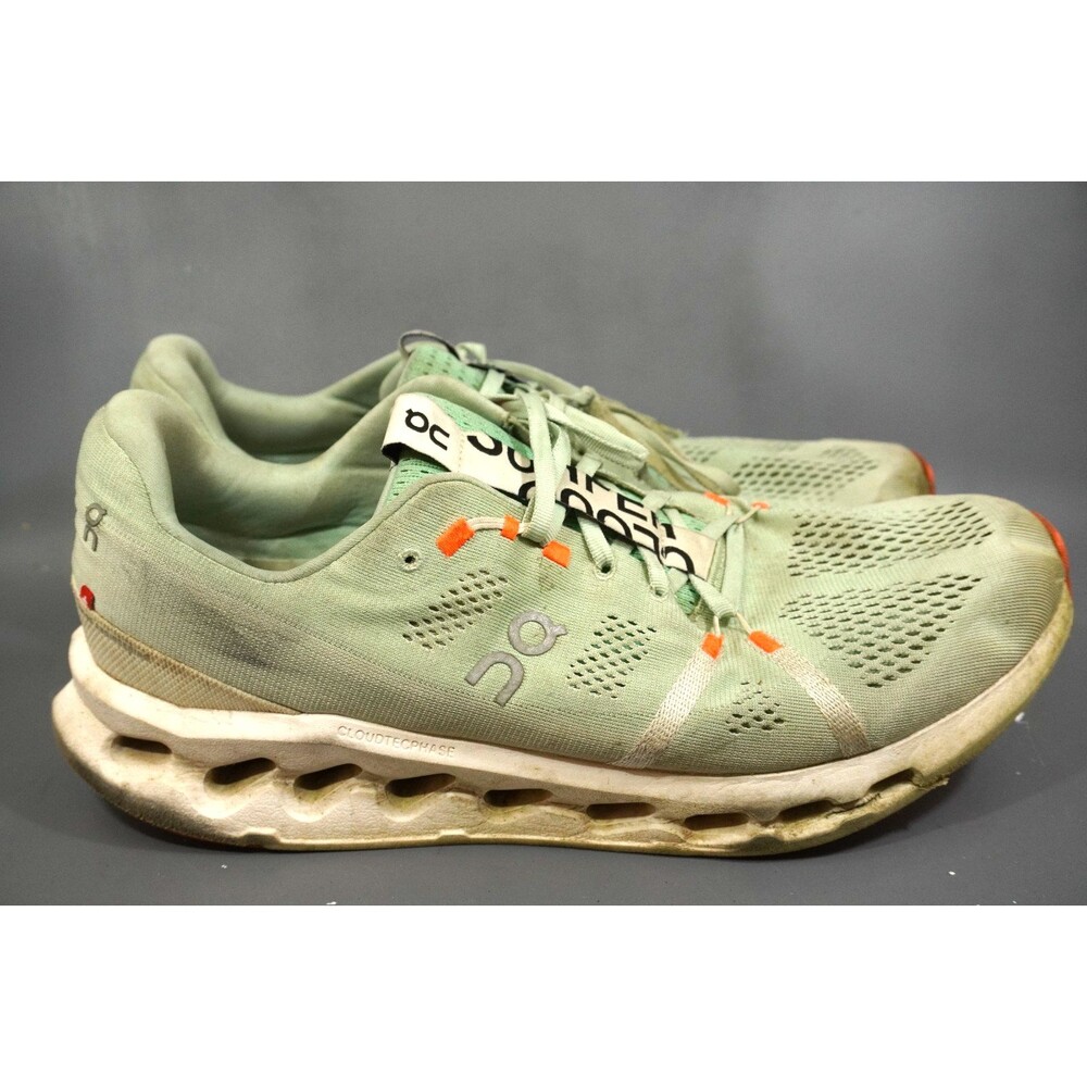 On Cloudsurfer Running Shoes Men's Size 14 D Creek White 3MD10421071